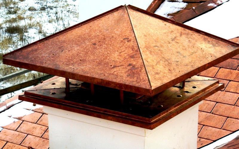 Установка колпака на дымоход дома собственными руками