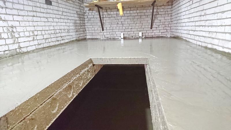 Заливка бетонного пола Советы по строительству подвала